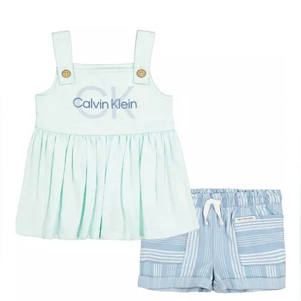 Baby Girls Babydoll Top and Denim Shorts